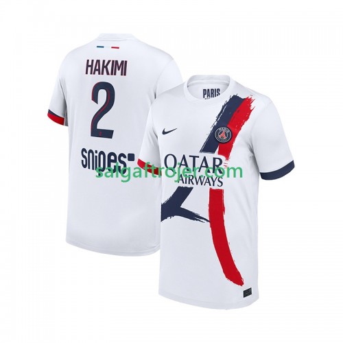 Paris Saint-Germain PSG Hakimi 2 Fodboldtrøjer Udebanesæt 2025/26 Kort ærmer Paris Saint-Germain PSG Hakimi 2 Fodboldtrøjer Udebanesæt 2025/26 Kort ærmer